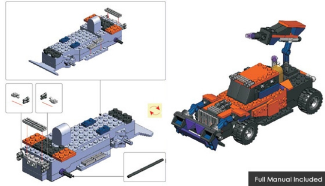 Picture 5 of 3-in-1 Constructechs RC Vehicles - Compatible with Legos