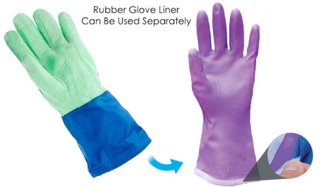 Click to view picture 4 of CleanEase Microfiber Gloves - 1 Pair