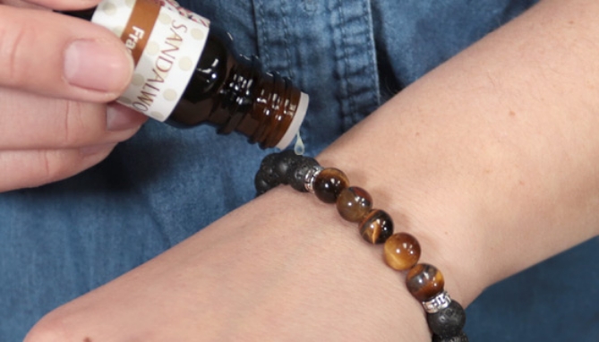 Picture 6 of Aromatherapy Lava Bead Bracelet - Includes Essential Oils