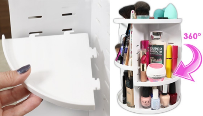 Click to view picture 7 of Adjustable Rotating Cosmetic Organizer
