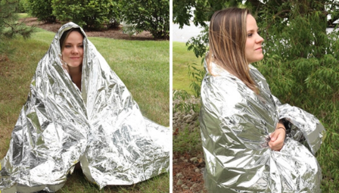 Picture 3 of Emergency Sleeping Bag And Blanket Kit: Stay Dry, Warm, And Off The Ground