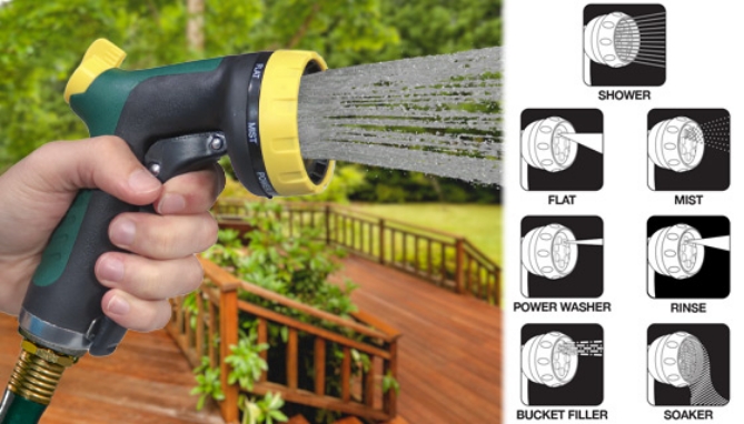 Picture 3 of Leak Proof, 7-Pattern Garden Hose Nozzle