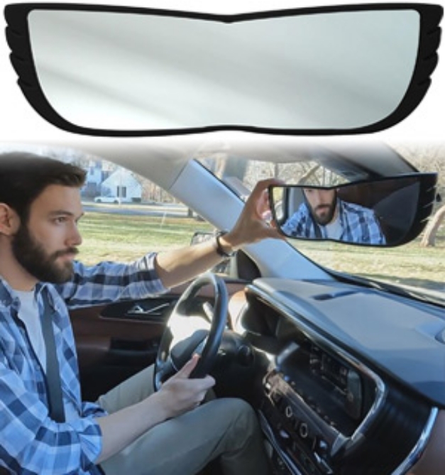 Picture 1 of Angel View Wide View Rearview Mirror