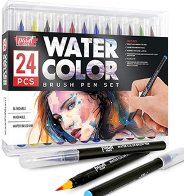 Picture 1 of Watercolor Brush Pen Set of 24