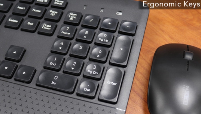 Click to view picture 6 of Wireless Keyboard and Mouse Combo by Uncaged Ergonomics