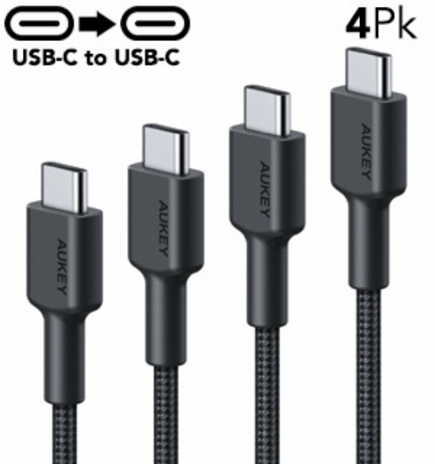 Picture 1 of Double-Sided USB-C Cable Combo 4-Pack