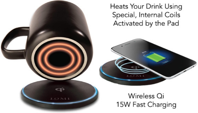 Picture 2 of Smart Mug Warmer With 15W Wireless Phone Charging