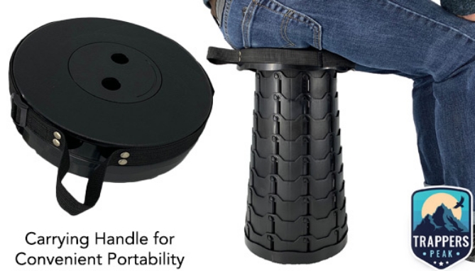 Picture 3 of Heavy-Duty Collapsible Portable Stool: 220lb Capacity