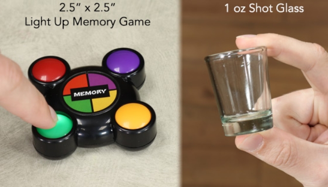 Picture 2 of 4-Pack Premium Shot Glasses with FREE Memory Game