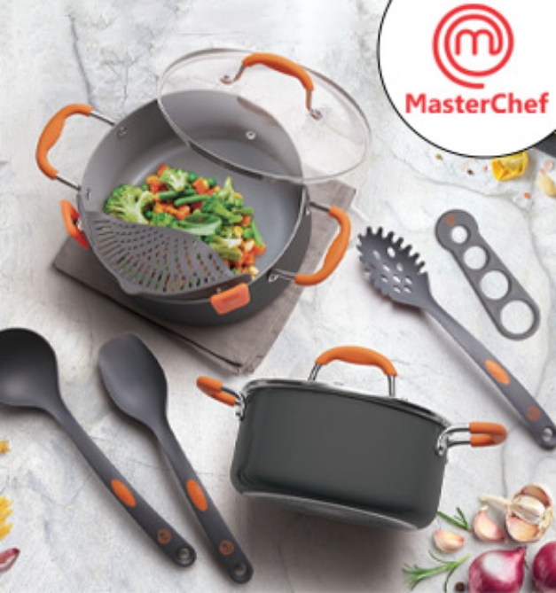 Picture 1 of MasterChef 10-Piece Pasta, Soup, and Stew Cookware Set