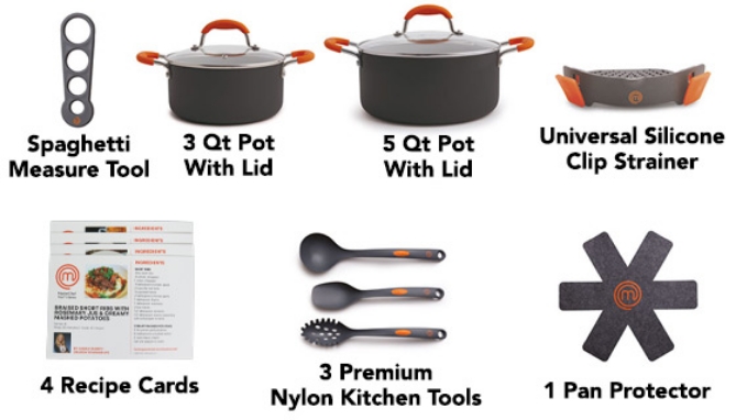 Click to view picture 3 of MasterChef 10-Piece Pasta, Soup, and Stew Cookware Set