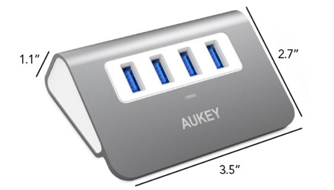 Picture 4 of Aukey 4 USB Hub Port And Power Station