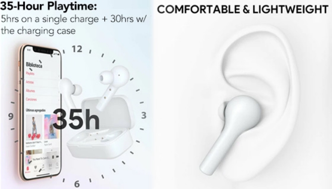 Picture 2 of True Wireless T21 Earbuds 40-Hour Total Playtime