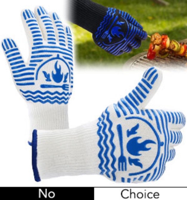 Picture 1 of Grill Gloves - Heat Protection Up To 1472 Degrees!