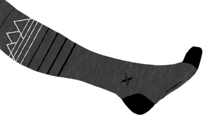 Picture 4 of Merino Wool 3pk Dark Gray Compression Socks