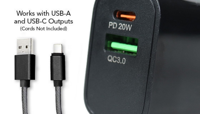 Picture 2 of 20W PD Fast-Charging USB Wall Adapter with USB-C