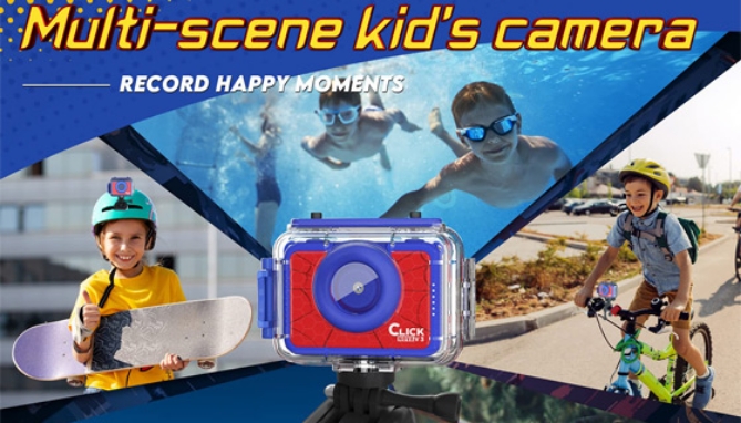 Picture 3 of HD Waterproof Action Camera With Accessories for Kids