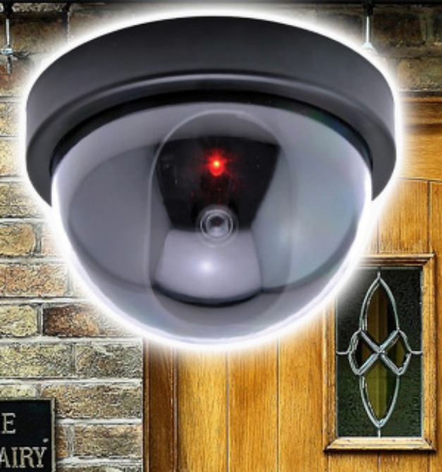 Picture 1 of Faux Security Camera - Dome Style with Light