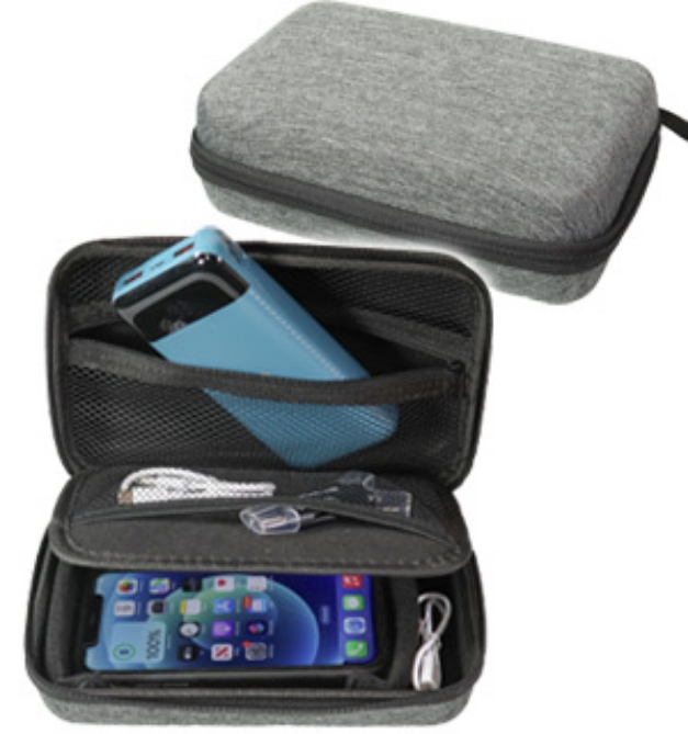 Picture 1 of Hardshell Electronics Travel Organizer Zippered Case