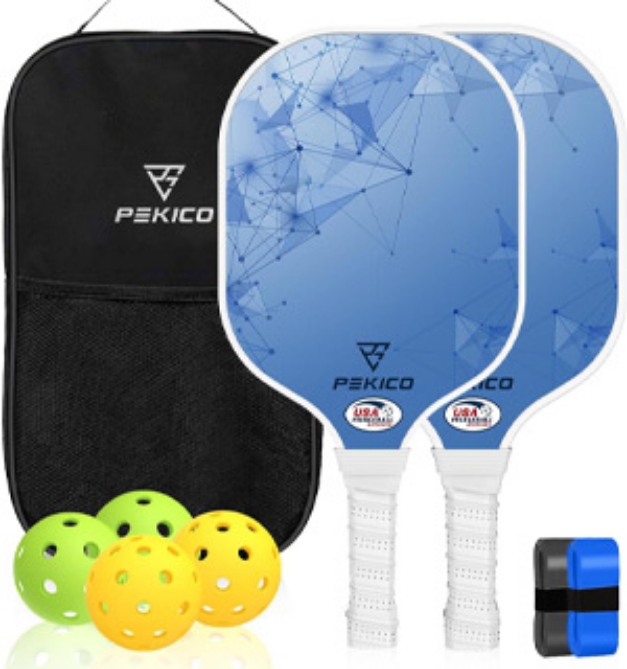 Picture 1 of Fiberglass Pickleball Paddle And Ball Set