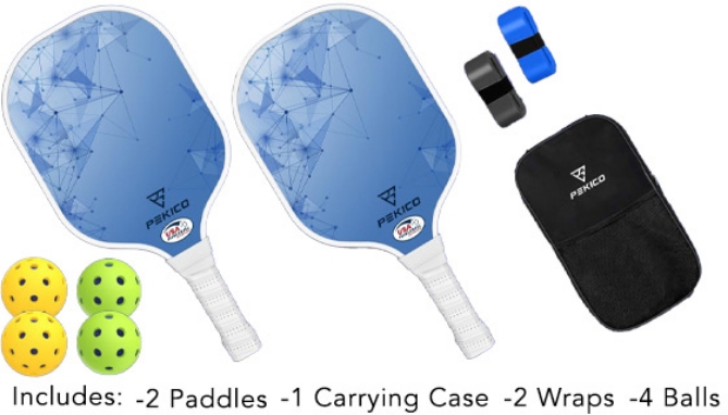 Click to view picture 6 of Fiberglass Pickleball Paddle And Ball Set