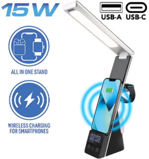 Picture 1 of 5 in 1 Power Hub Desk Lamp Station