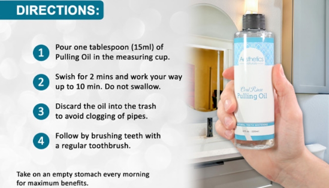 Picture 4 of Oral Rinse Coconut Pulling Oil - with 7 Essential Oils and Vitamins