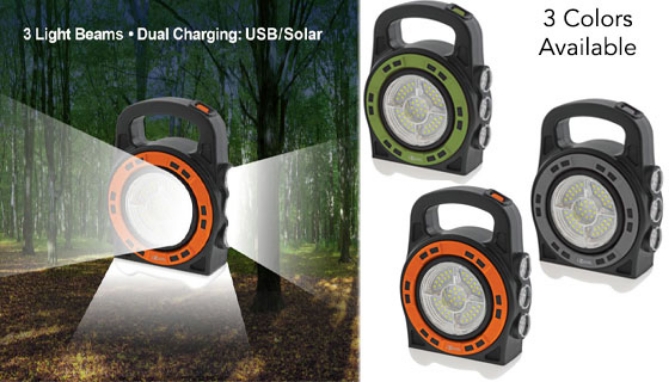Picture 3 of Solar 3-Way Anywhere Light With Dual Charging