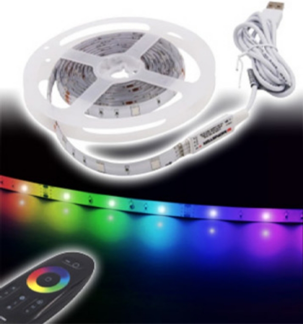 Picture 1 of Colorful LED Strip Lighting Kit with Remote Control
