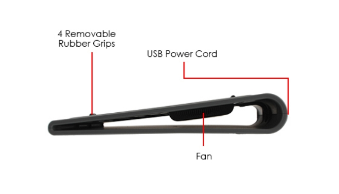 Picture 5 of Targus Chill Mat for Netbook Style Laptops: Dual-Fan Design