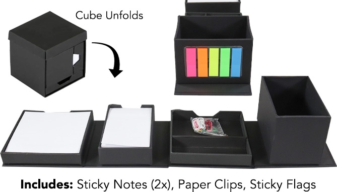 Picture 3 of Fold Up Desk Organizer Cube