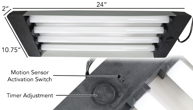 Picture 2 of 2 Foot Linkable 7500 Lumen Overhead Shop Light