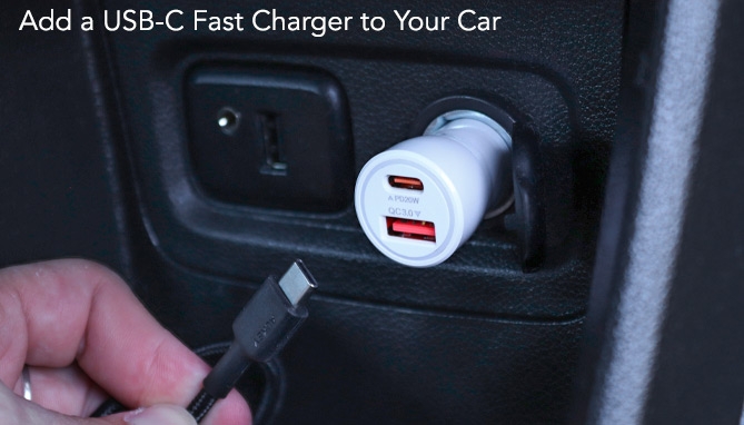 Picture 3 of 36W PD Fast-Charging DC Car Adapter with USB-C