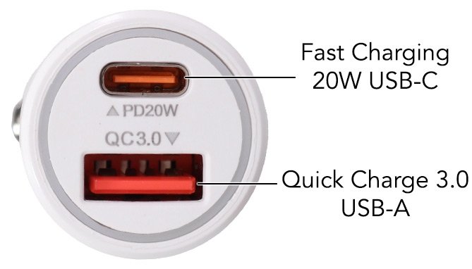 Picture 4 of 36W PD Fast-Charging DC Car Adapter with USB-C