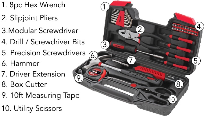 Picture 2 of 40pc Essential Tool Set