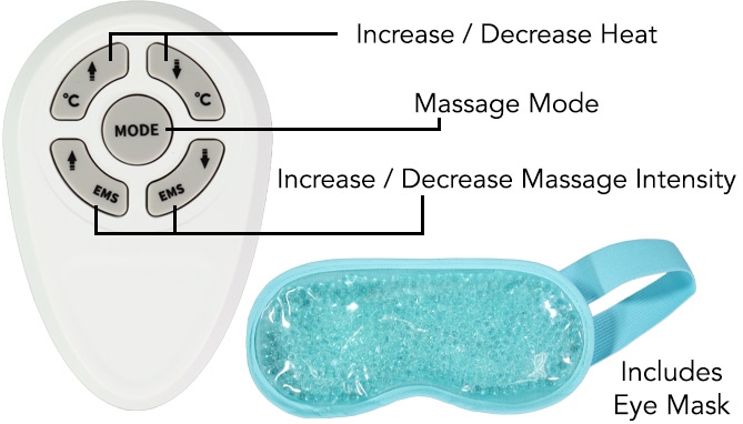 Picture 2 of Smart Neck Massager Kit With Heat And Remote