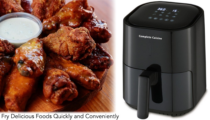 Picture 3 of 4qt Digital Air Fryer with 8 Presets and Dehydrator