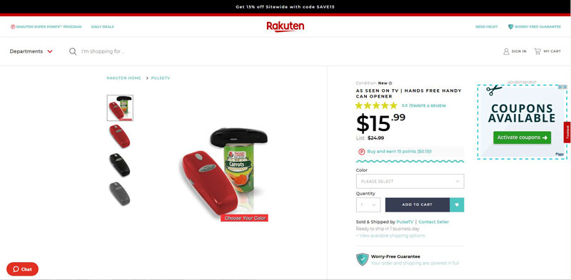 Rakuten Can Opener